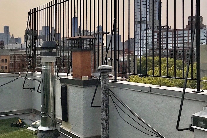 Iron Roof Rail for East Village Penthouse
