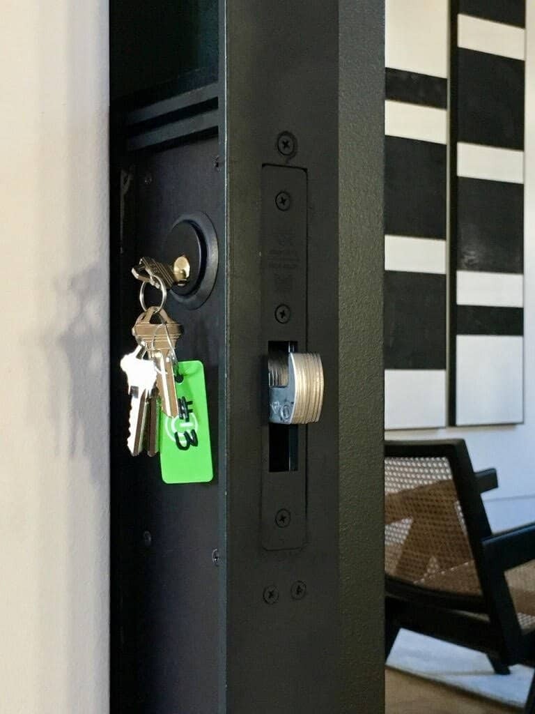 Lock Work for a Private Members Work Space